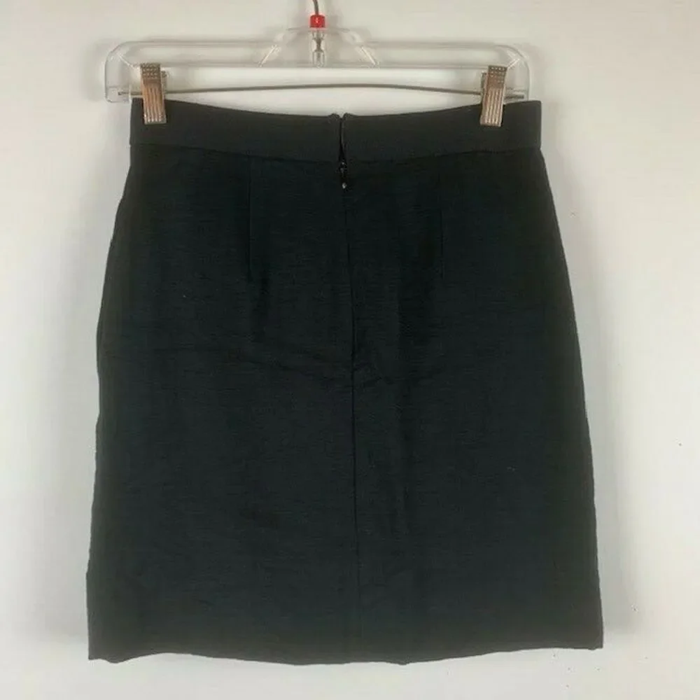 BCBG Size 0 Juniors Skirt Front Ruffles Elastic Waistband Back Zip